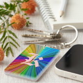 Porte-clés Arc arc-en-ciel circulaire (Devant droit)