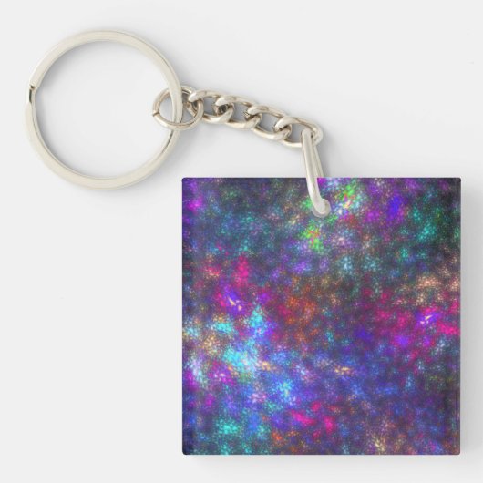 Porte-clés Arc arc-en-ciel fractal (Devant)