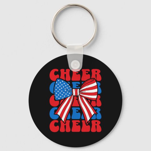 Porte-clés Arc de Cheerleader Coquette Sport États-Unis Améri (Recto)
