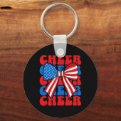 Porte-clés Arc de Cheerleader Coquette Sport États-Unis Améri (Recto)