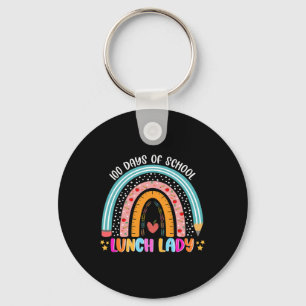 Porte-clés Arc-En-Ciel 100 Jours De Déjeuner D'École Lady Lov