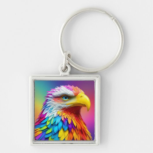 Porte-clés Arc-en-ciel Aigle-65456 (Devant)
