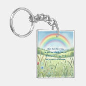 Porte-clés Arc-en-ciel / Champ et devis (Devant gauche)
