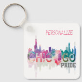 Porte-clés Arc-en-ciel de la Chicago Pride (Recto)