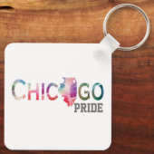 Porte-clés Arc-en-ciel de la Chicago Pride (Verso)