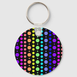 Porte-clés Arc-en-ciel de porte - clé de points
