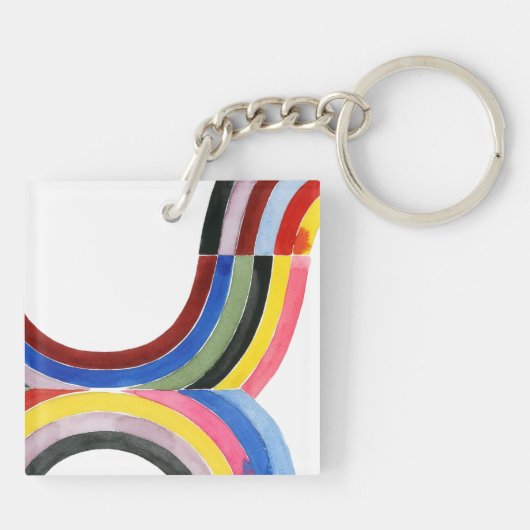 Porte-clés Arc-en-ciel déconstruit - vertical (Dos)