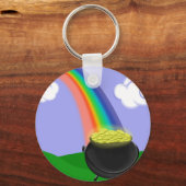 Porte-clés Arc-en-ciel et Pot de Porte - clé d'or (Recto)