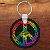 Porte-clés Arc-en-ciel morceaux de paix (Recto)