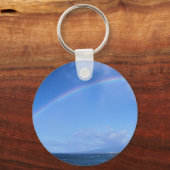 Porte-clés Arc en ciel sur Honolulu, Hawaii (Recto)