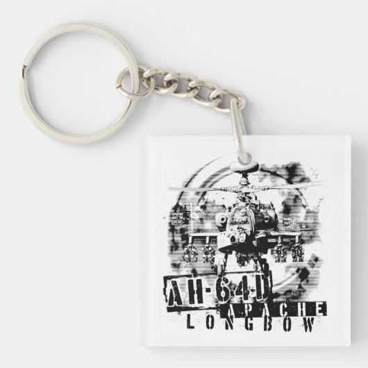 Porte-clés Arc long Apache AH-64D (Devant)