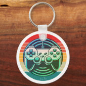 Porte-clés Arcade de jeux vidéo rétro (Recto)