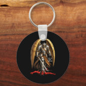 Porte-clés Archangel Michael Faith Design Make No Peace With  (Recto)