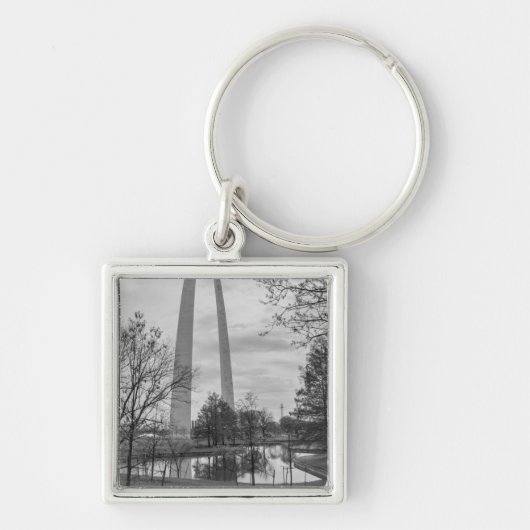 Porte-clés Arche Du Parc Niveaux De Gris (Devant)
