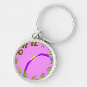 Porte-clés Arche sur Porte - clé rose magenta