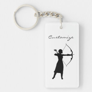 Porte-clés Archer Femme Silhouette Thunder_Cove