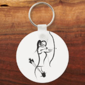 Porte-clés Archer récurve femelle (Recto)