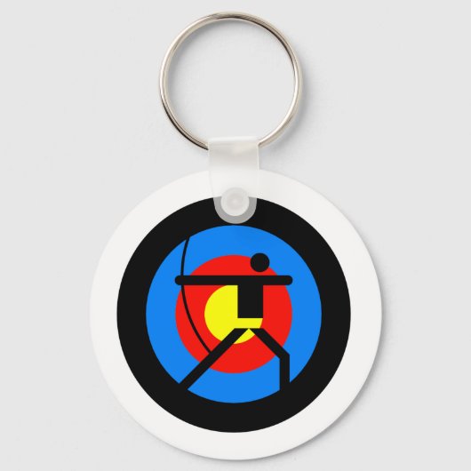 Porte-clés Archery Target and Archer (Recto)