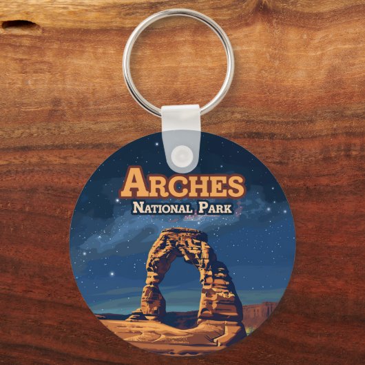 Porte-clés Arches Parc National Utah Delicate Arch Moab (Verso)