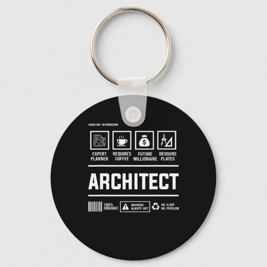 Porte-clés Architect Handling Information Architecture Mens C (Recto)