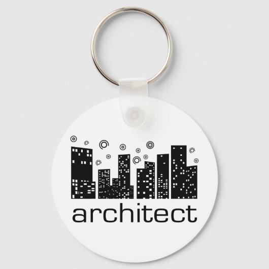 Porte-clés Architecte Bâtiments design Cool! (Recto)