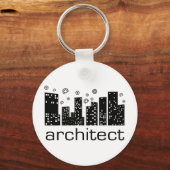 Porte-clés Architecte Bâtiments design Cool! (Recto)