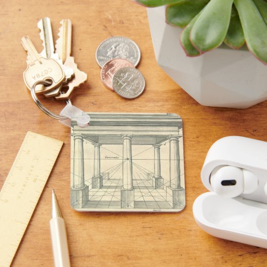 Porte-clés Architecture Ancienne, Portique Romain avec Colonn (Bureau)