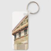 Porte-clés Architecture grecque vintage, Temple d'Athéna (Verso)