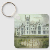 Porte-clés Architecture vintage, plans d'étage de château fra (Recto)