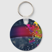 Porte-clés Arcs-en-ciel sur papillons (Recto)