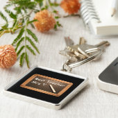 Porte-clés Ardoise vintage - Meilleur enseignant personnalisé (Côté)