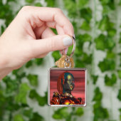 Porte-clés ARES - CYBORG PORTRAIT EN SUNSET / Science Fiction (main)