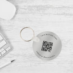 Porte-clés ARGENT | Ajoutez Votre Analyse De Code Qr D'Entrep<br><div class="desc">Faites la promotion de votre entreprise avec ce porte - clé simple,  avec code et texte QR personnalisés. Ajoutez facilement votre code QR et d'autres détails en cliquant sur l'option "personnaliser".</div>