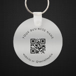 Porte-clés ARGENT | Analyse personnalisée du code Qr de votre<br><div class="desc">Faites la promotion de votre entreprise avec ce porte - clé simple,  avec code et texte QR personnalisés. Ajoutez facilement votre code QR et d'autres détails en cliquant sur l'option "personnaliser".</div>