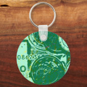 Porte-clés Argent vert (Recto)
