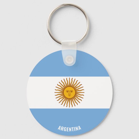 Porte-clés Argentine Drapeau charmant patriotique (Recto)