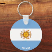 Porte-clés Argentine Drapeau charmant patriotique (Recto)