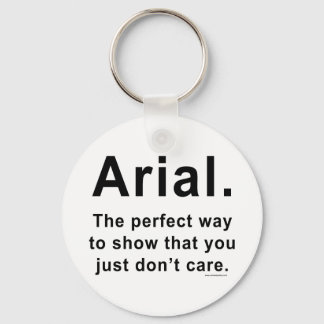 Porte-clés Arial Police Humour Mug