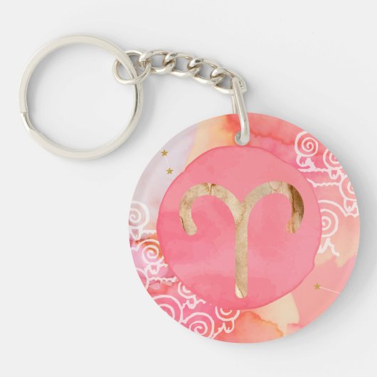 Porte-clés Aries Astrology Zodiac Porte - clé - Bold & Bright (Devant)