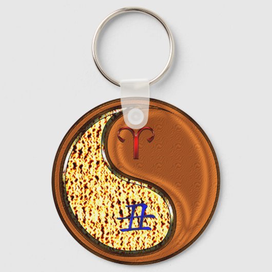 Porte-clés Aries et bois d'ox (Recto)