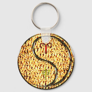 Porte-clés Aries et singe du feu