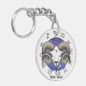 Porte-clés Aries & Sagittarius Custom Keychain (Devant gauche)