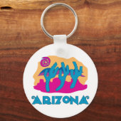 Porte-clés Arizona bleu désert (Recto)