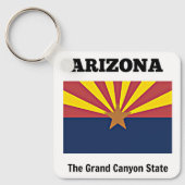 Porte-clés Arizona, drapeau et devise, (Recto)