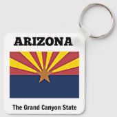 Porte-clés Arizona, drapeau et devise, (Dos)