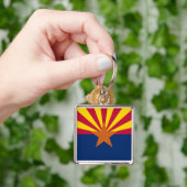 Porte-clés Arizona Drapeau : Réglage de Star Sun, État du cui (main)