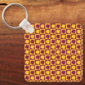 Porte-clés Arizona Geometric Maroon and Gold Pattern (Recto)