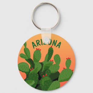 Porte-clés Arizona Prickly Pare Desert Sunset