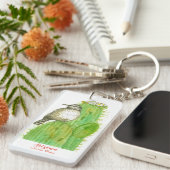 Porte-clés Arizona Wildlife Cactus Wren Bird Saguaro (Devant droit)