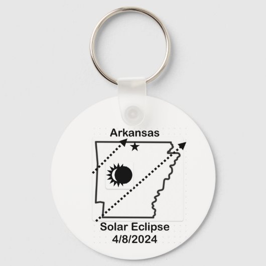 Porte-clés Arkansas Solar Eclipse Porte - clé 2024 (Recto)